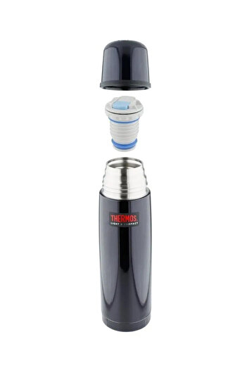 Thermos Stainless Steel Vacuum Insulated Midnight Blue Flask 350ml