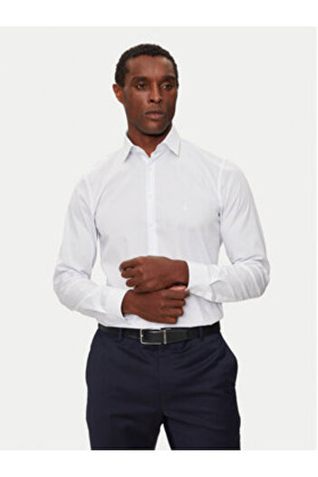 Calvin Klein Ανδρικό Πουκάμισο K10K113537 Λευκό