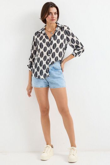 Hiccup Sbdart Aten Coated Long Sleeve Button down Shirt