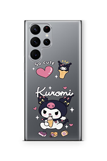 Multitronic Samsung Galaxy S25 Ultra Compatible Kuromi Design Printed Transparent Case