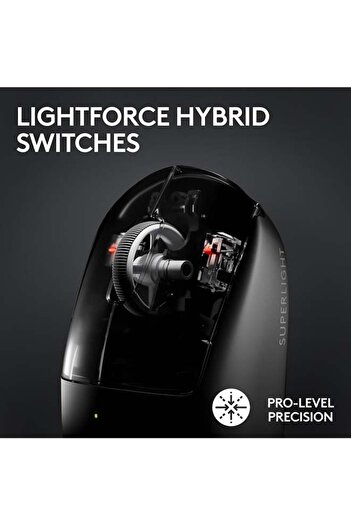 Logitech G PRO X SUPERLIGHT 2 LIGHTSPEED Wireless Gaming Mouse with Hybrid Switches, White