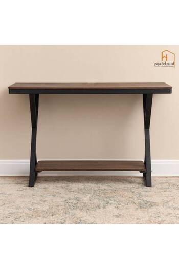 Al Saada Home Limited Quantity Reception Console - Brown - 80 x 40 x 120 cm