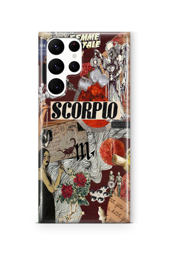 Multitronic Samsung Galaxy S25 Ultra Compatible Scorpio Design Printed Transparent Case