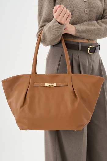Çantacımstore Women's Regular Tote Bag Brown