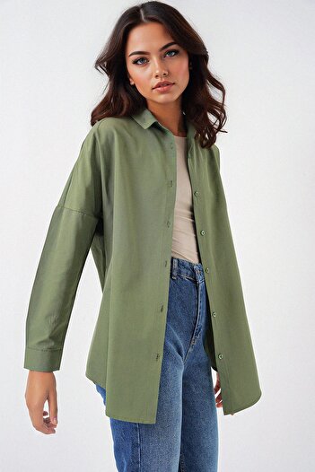 Hiccup Bdart Plus Size Button down Long Sleeve Shirt