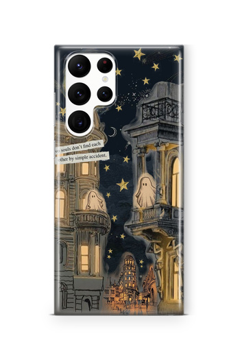 Multitronic Samsung Galaxy S25 Ultra Compatible Ghost Town Design Printed Transparent Case