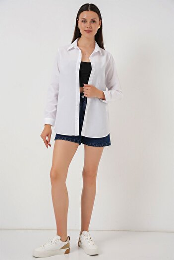 Hiccup Bdart Button Closure Quilted Poplin Shirt