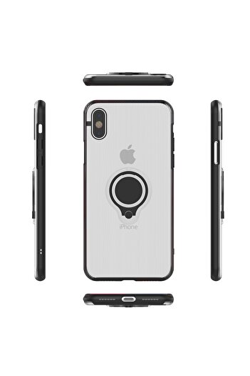 Flippy Apple iPhone 6 Armor Ring Case with Magnetic Ring Transparent