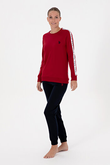 U.S. Polo Assn. Women's Burgundy Pajama Set 50318819-Vr014