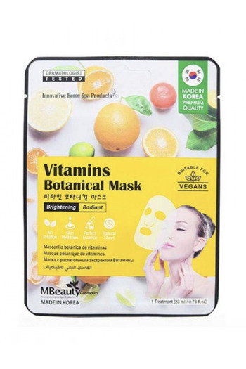 MBeauty Korean vegan mask with vitamins for brighter, more radiant skin, 23 ml, from Korean MBeauty