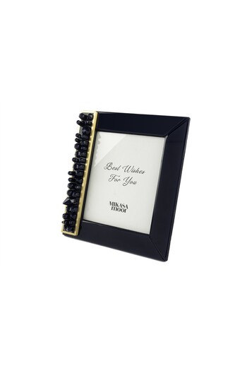Mikasa Moor Polky Navy Blue Glass Frame 20X25Cm