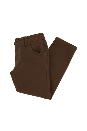 U.S. Polo Assn. Boy's Brown Canvas Trousers 50311575-Vr029