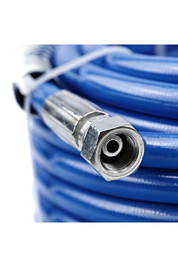 Rosfix TPU Paint Gun Hose 20M Blue | 228 Bar, 1/4" Inner, Rotating