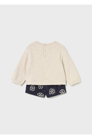 MAYORAL Bermuda Set for Ages 1-4 - Navy Blue