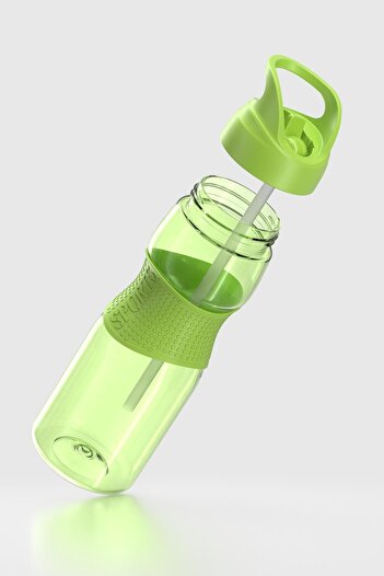 Renga Moly Silicone Detailed 730 ml Tritan Flask with Straw 912116 Green