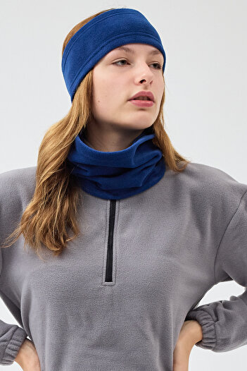 Butikgiz 100% Micro Polar Flexible Multifunctional Neck Collar + Headband Women's Winter Set