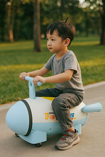 Babyshine1122 Kids Ride-On Submarine Scooter ZP-1688 – Fun Indoor/Outdoor Balance Toy with Wheels