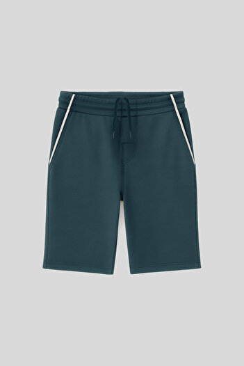 TOMMY LIFE Forest Green Standard Fit Boys' Shorts - 11284
