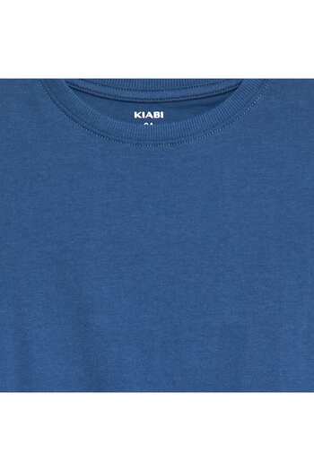 KIABI Basic long-sleeved T-shirt BLUE