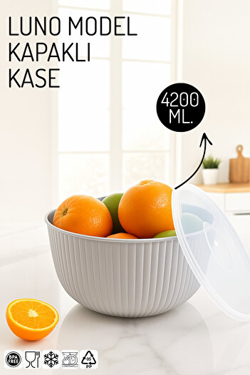 Nandy Home Luno Model 4200ml Bowl - Multi-Purpose Storage Container