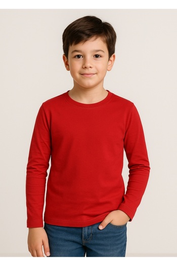 Uğur bebe Beberi̇um Brand 100% Cotton Red Thin Long Sleeve Bodysuit Bady Badi Comfortable and Healthy for Children