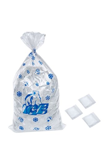 SHOPIENS Set 70 reusable ice bags transparent Shopiens, 5 x 6 cm