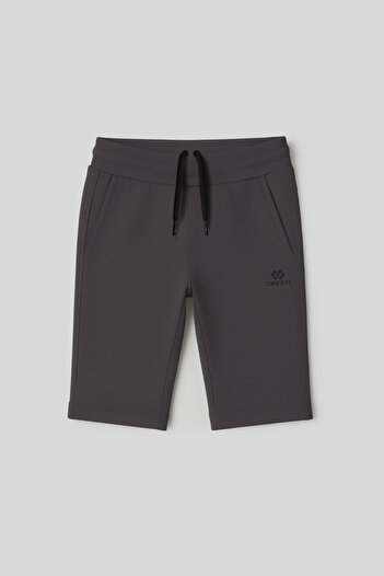 TOMMY LIFE Anthracite Standard Fit Basic Boys' Shorts - 11303