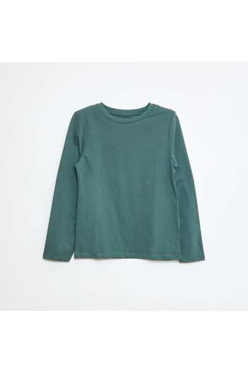 KIABI Basic long-sleeved T-shirt GREEN