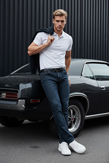 ENZİM JEANS Erkek Likralı Regular Fit Jeans