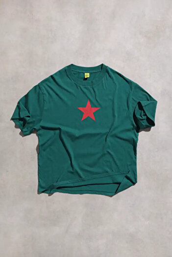 Overdrive Πράσινο ρετρό μπλουζάκι με κοντό μανίκι unisex The Clash