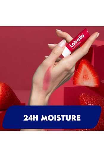 LABELLO Lip Balm, Strawberry Shine, Pack of 3, 4.8g