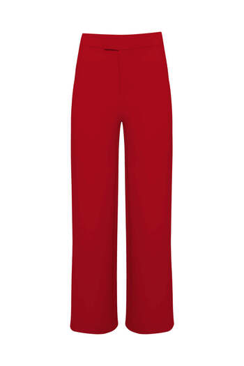STELLA PULVIS Red High Waist Culotte Pants