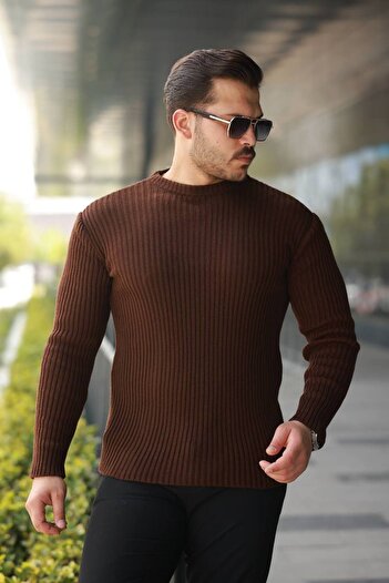 BY İMPALA MODA CREW NECK KNIT SWEATER