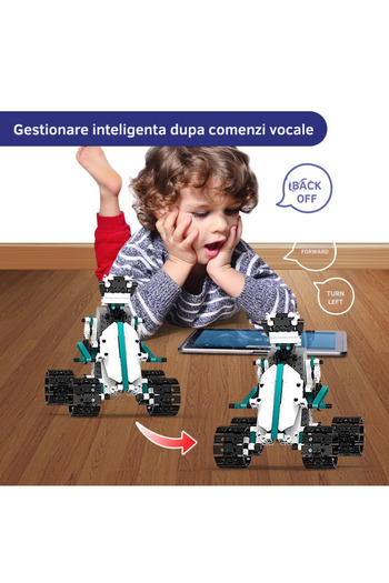 OEM Set educativ 5-in-1 Robot STEM cu Programare prin Aplicație – Jucărie Inteligentă DIY Electrică