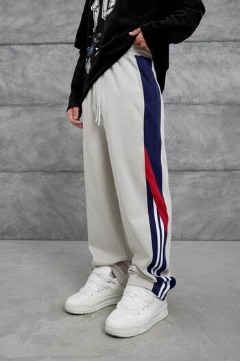 NOMARC Cream Nmrc Cross-Shaped Baggy Sweatpants