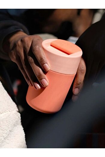 Perodia Sipp ™   Coral Travel Mug with Hygienic Lid 340ml