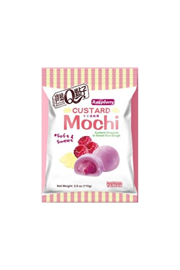 Mochi Japanese Dessert Q-brand Raspberry 110g