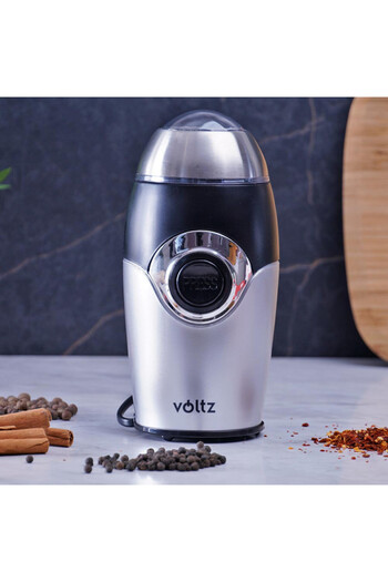 Voltz Coffee grinder V51172B, 200W, 50 g, Silver/black
