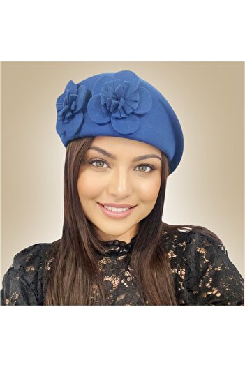 Confortino Luxury women's felt hat with a corner toca - ONE SIZE, ADJUSTABLE