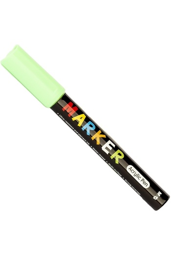 M&G Online Acrylic paint marker, round tip, 2mm, Lucifer green, M&G