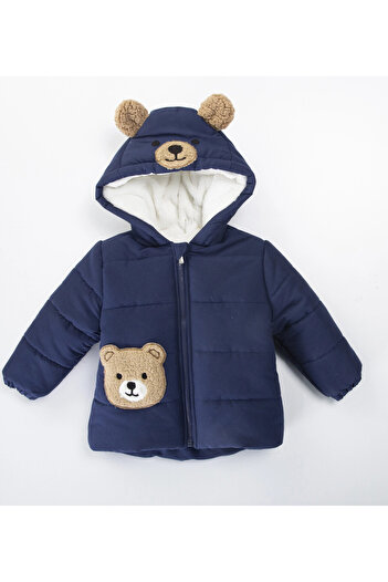 My Hanne Bear Embroidered Men's Coat 51429