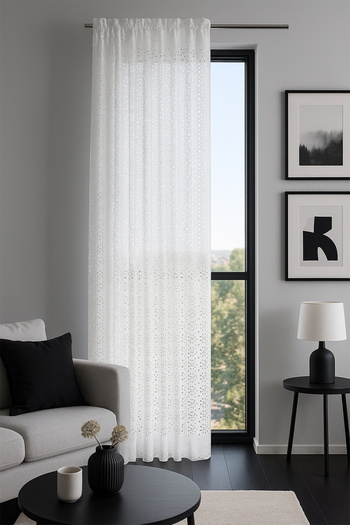 Premier Home Loevan Tulle Curtain White 140X280