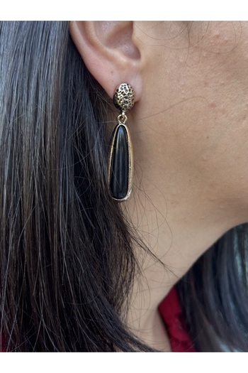 Byoz store Vip Series Vintage Style Black Earrings