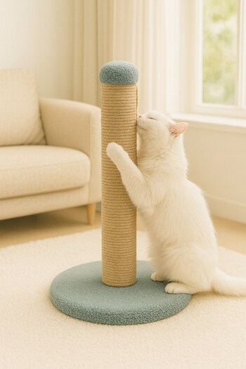 Reyo Pet Round Cat Scratching Platform Gray