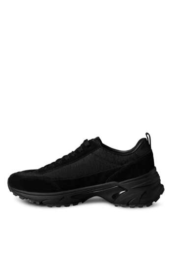 Calvin Klein Black Men's Sneaker Hike Runner Casual Ny-Su Aop