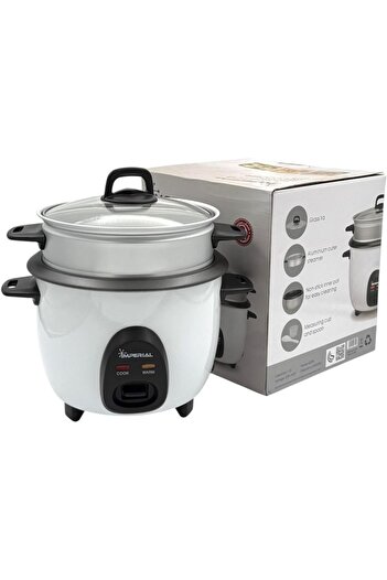 BİNDAWOOD IMPERIAL RICE COOKR 1L GLS WH