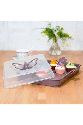 ANTBRO Plastic Food Container Antbro®, Butterfly Handle Lid, 37x28cm