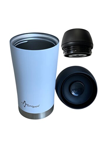 Penguen Hot Cold Cup Thermos Office School Vehicle Pocket Thermos Leak-Proof Steel Mug Hand Thermos 300ml