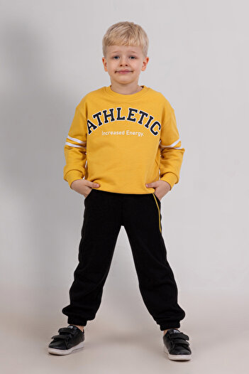 DMB BOYS & GIRLS Boys' Printed Top and Bottom Set Soft Cotton Comfortable Tracksuit Set