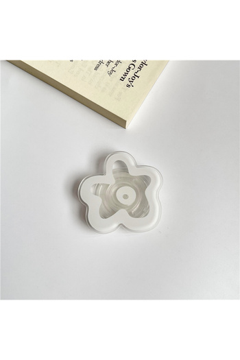 Choice White Transparent Flowers Phone Grip Tok Holder Socket Phone Bracket Finger Ring For IPhone Samsung